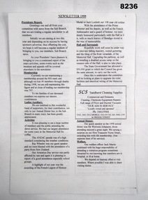 Work on paper - NEWSLETTER BRSL 1999, January 1999