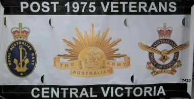 Banner made for Post 1975 Veterans.