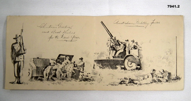 Australian Military Forces Christmas Cards.