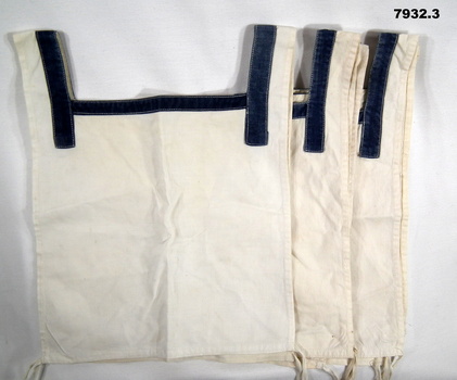 RAN uniform, white front bibs WW2.