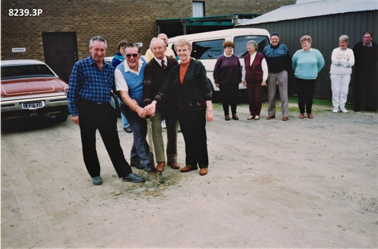Shovel dig for the renovations to the BDSC