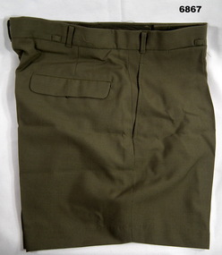 Uniform - SHORTS, ARMY, AGCF. Vic, 1978