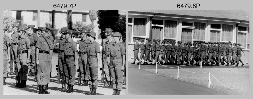 Freedom of Entry Parade Rehearsal - Army Survey Regiment, Fortuna. Bendigo. 1980.