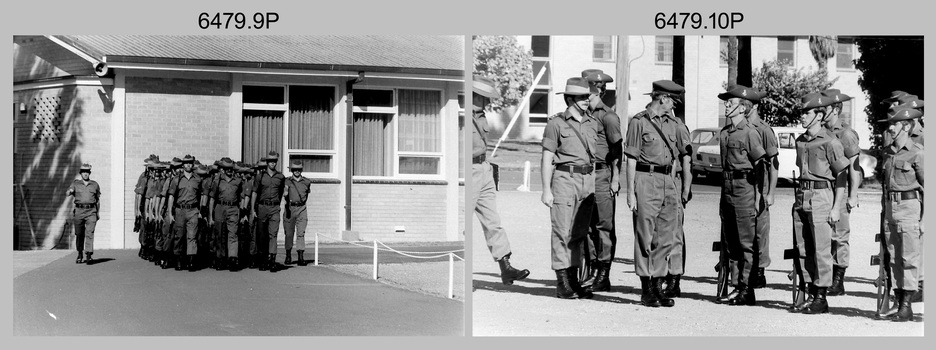 Freedom of Entry Parade Rehearsal - Army Survey Regiment, Fortuna. Bendigo. 1980.