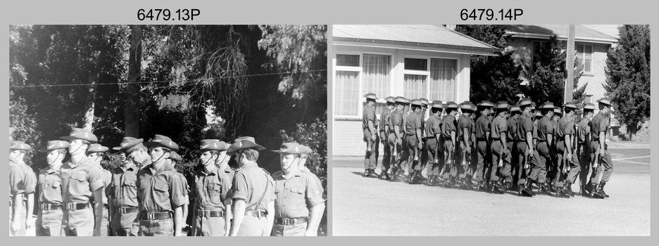 Freedom of Entry Parade Rehearsal - Army Survey Regiment, Fortuna. Bendigo. 1980.