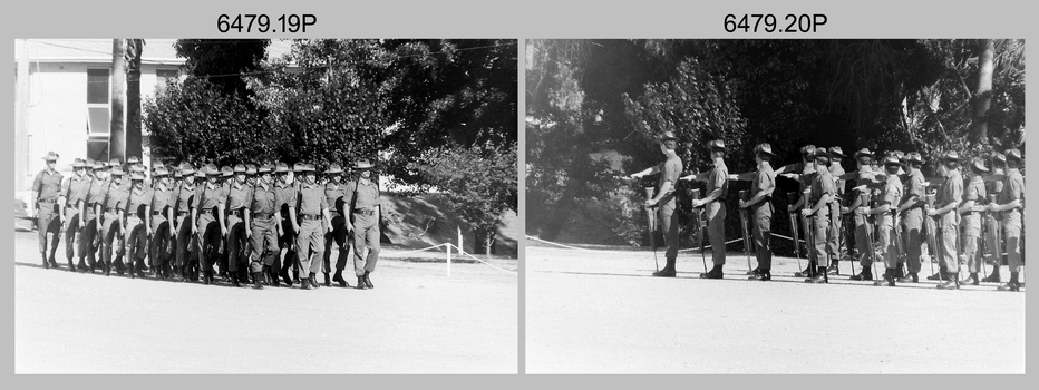 Freedom of Entry Parade Rehearsal - Army Survey Regiment, Fortuna. Bendigo. 1980.