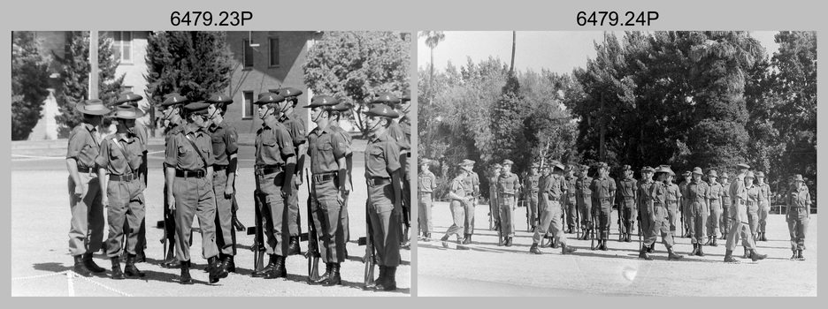 Freedom of Entry Parade Rehearsal - Army Survey Regiment, Fortuna. Bendigo. 1980.