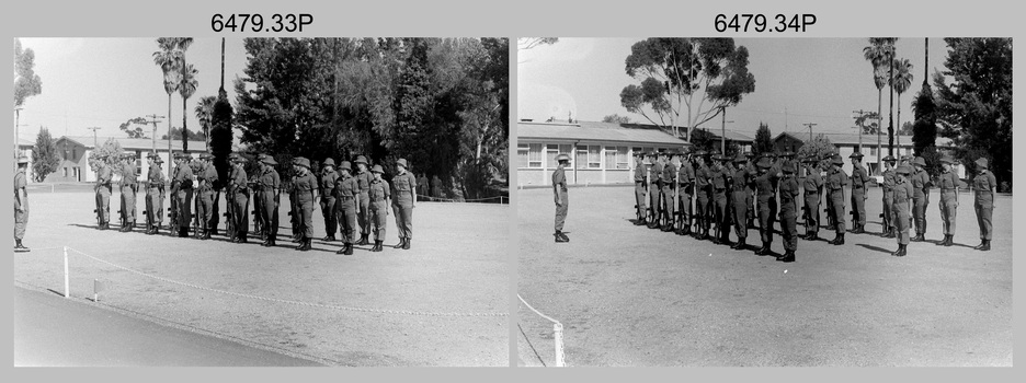 Freedom of Entry Parade Rehearsal - Army Survey Regiment, Fortuna. Bendigo. 1980.