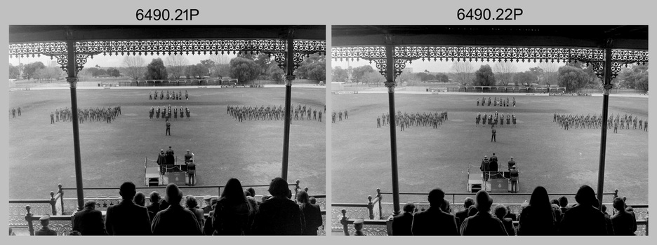 Army Survey Regiment Freedom of Entry Parade held in Bendigo, 1980.