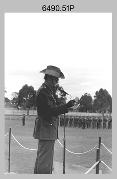 Army Survey Regiment Freedom of Entry Parade held in Bendigo, 1980.