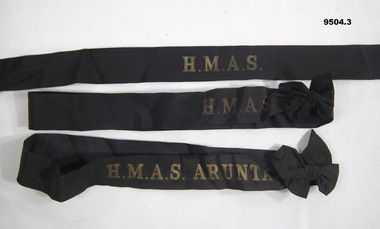 Tally Bands of HMAS ARUNTA.