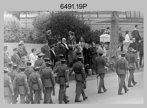 Army Survey Regiment Freedom of Entry March held in Bendigo, 1980.