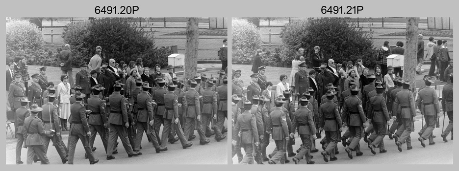 Army Survey Regiment Freedom of Entry March held in Bendigo, 1980.