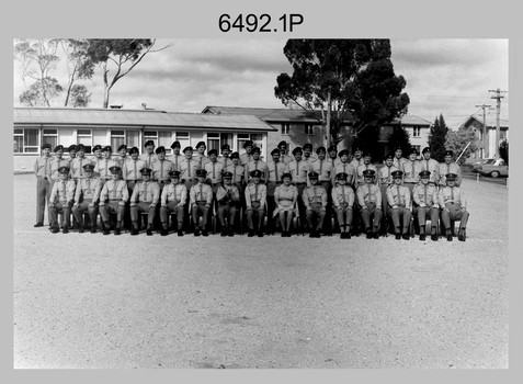 SGT’s Mess Group Photo, Army Survey Regiment, Fortuna, Bendigo, 1977.