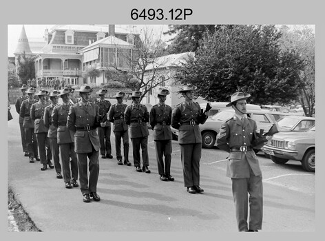 SSGT Peter Dew Military Funeral, Army Survey Regiment, Bendigo, 1977.