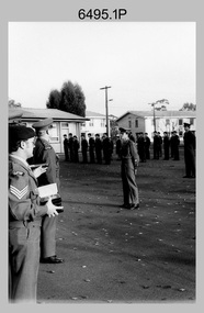 Defence Force Service Medal Presentations on Corps Day at the Army Survey Regiment, Fortuna Villa, Bendigo. c1982.