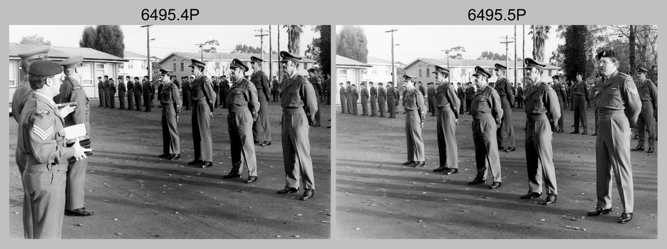 Defence Force Service Medal Presentations on Corps Day at the Army Survey Regiment, Fortuna Villa, Bendigo. c1982.