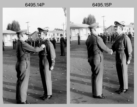 Defence Force Service Medal Presentations on Corps Day at the Army Survey Regiment, Fortuna Villa, Bendigo. c1982.