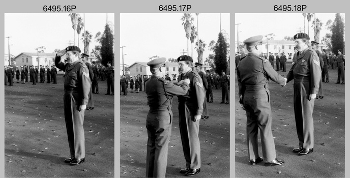 Defence Force Service Medal Presentations on Corps Day at the Army Survey Regiment, Fortuna Villa, Bendigo. c1982.