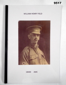 Booklet biography of a WW1 soldier.