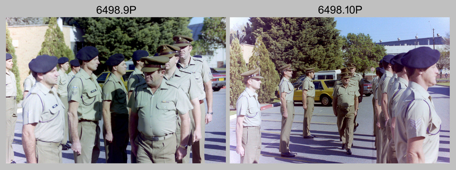 4 Fd Svy Sqn OC’s Parade and Defence Force Service Medal Presentations, Keswick Barracks, Adelaide SA. 1986.