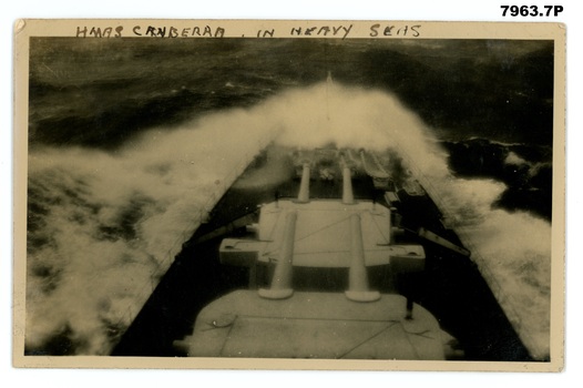 7963-7 Holley HMAS Canberra in heavy seas