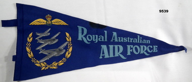 RAAF Blue felt pennant.