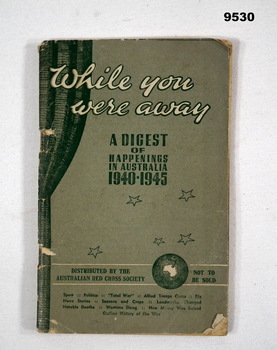 Book distributed by the Australian Red Cross Society.