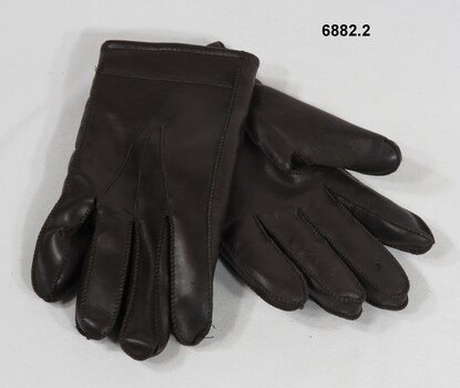 One pair of leather gloves