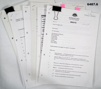 6 x A4 stapled paper documents