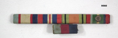 Bar with five WW2 service ribbons.