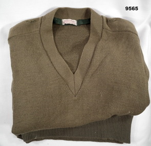 Khaki Woollen jumper issued in 1960's.