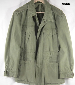 Heavy winter combat jacket, issued 1960's.