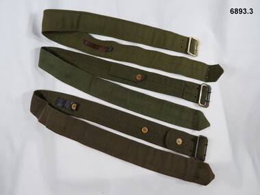 3 Dress Uniform belts slightly different