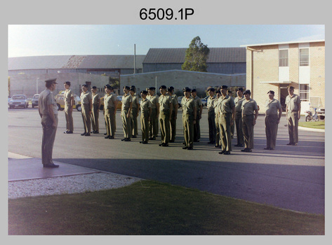 4 Fd Svy Sqn OC’s Parade and Defence Force Service Medal Presentations, Keswick Barracks, Adelaide SA. 1987.