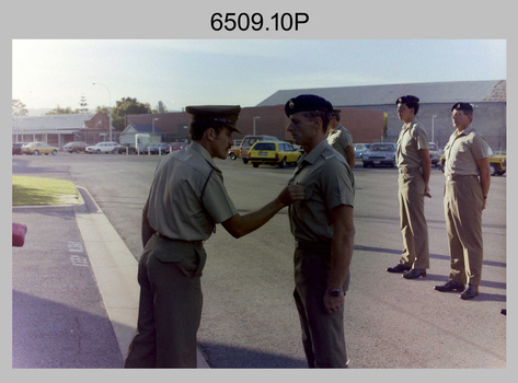 4 Fd Svy Sqn OC’s Parade and Defence Force Service Medal Presentations, Keswick Barracks, Adelaide SA. 1987.