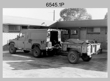 Land Rover Perentie Light Vehicles During Field Trip - 4th Field Survey Squadron, SA. 1987.