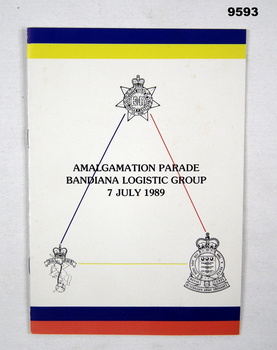 Printed Programme for Military Parade.