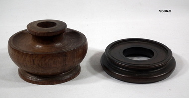 Candle holder from wood of HMS Victory.