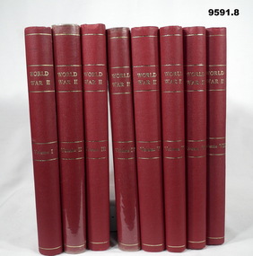 SET OF EIGHT BOOK BOUND MAGAZINE WW2.