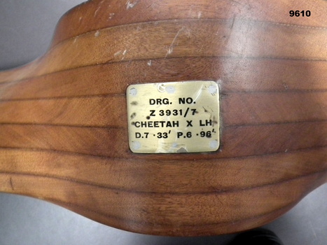 Wooden Aircraft propellor with plaque.