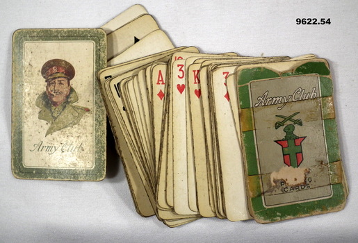 Army Club deck of playing cards.