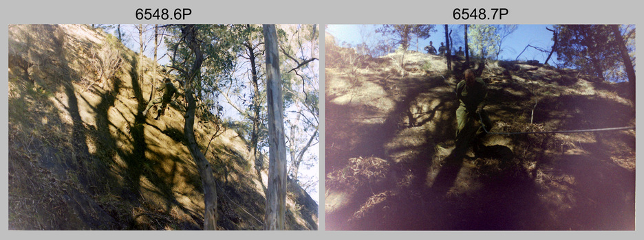 Adventurous Training - Abseiling, 4th Field Survey Squadron, Mount Remarkable National Park, SA. 1987.