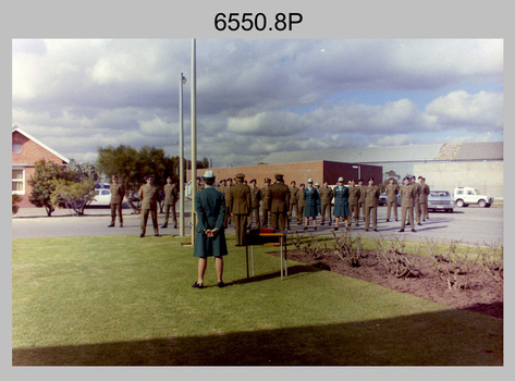 4 Fd Svy Sqn OC’s Parade and Defence Force Service Medal Presentations, Keswick Barracks, Adelaide SA. 1988.