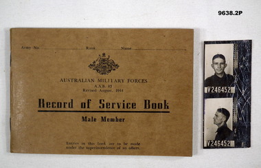 Record of service book and photo