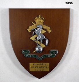 Plaque - PLAQUE, MELBOURNE WORKSHOP COMPANY, 5 June 1981