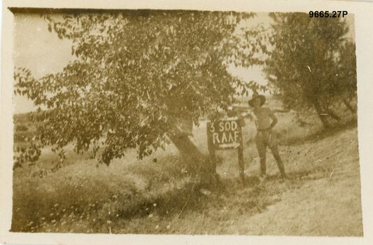 9665.27P Italy  sign pointing to 3 Squadron                                                                                                                                                         