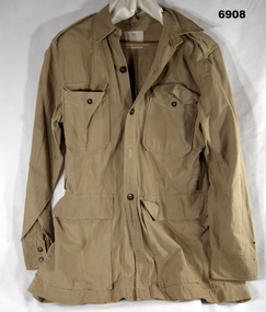 Light coloured khaki Safari Jacket.