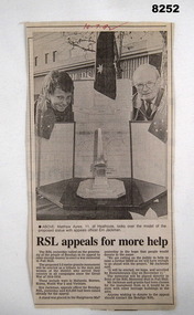 Article - MONUMENT FUND RAISING, 10.7.1992