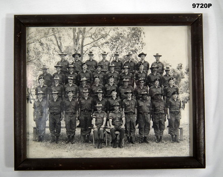 Recruit Course Black and white group photo.